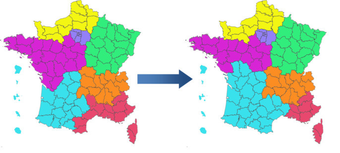 Evolution des inter-régions